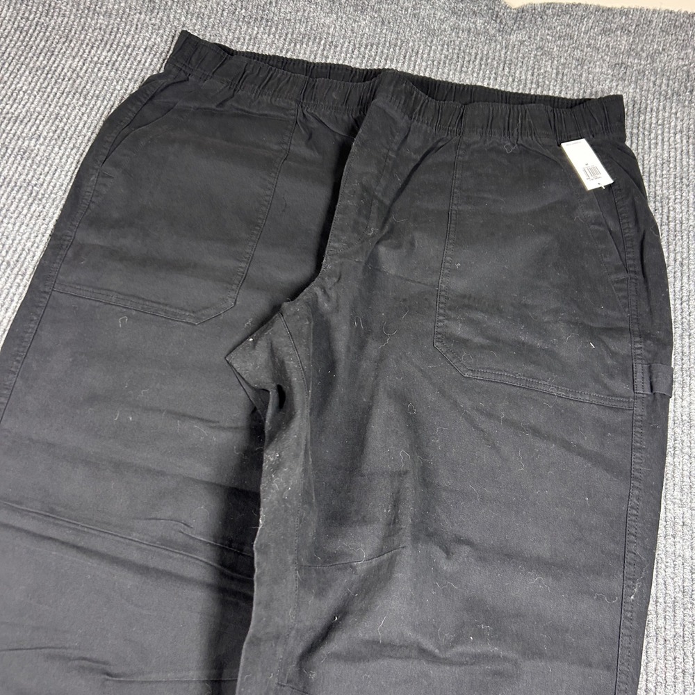 Old Navy Pants Women's 2X Black High Rise Pull On Comfort Carpenter NWT